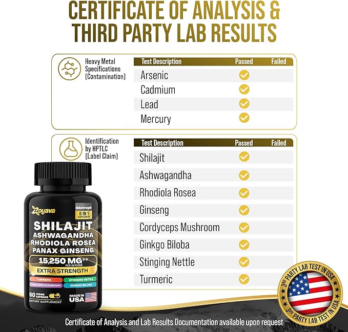 Shilajit Pure Himalayan 9000MG, Energy Booster