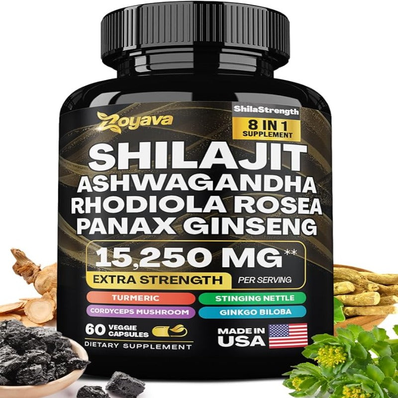 Shilajit Pure Himalayan 9000MG, Energy Booster