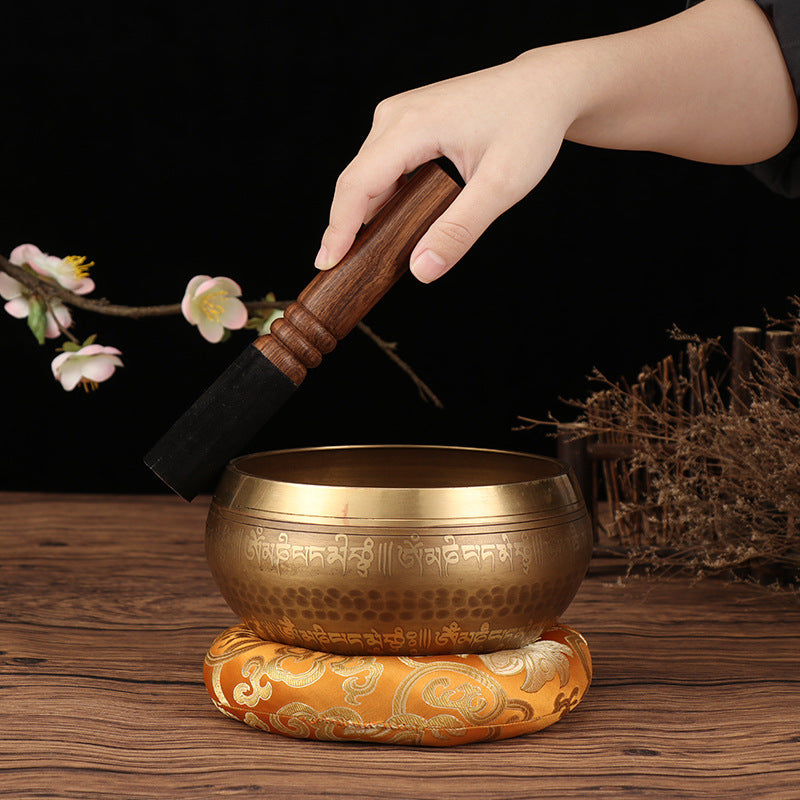 Handmade Buddha Sound Bowl Ring Pad - Mindful Transformation