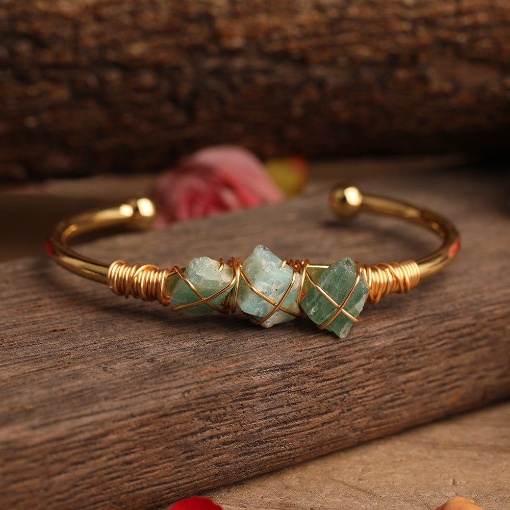 Ladies Stone Bead Amethyst Bracelet - Mindful Transformation