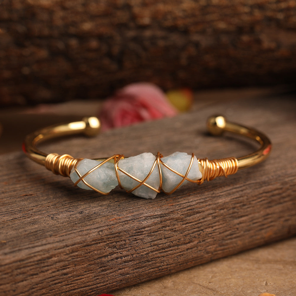 Ladies Stone Bead Amethyst Bracelet - Mindful Transformation