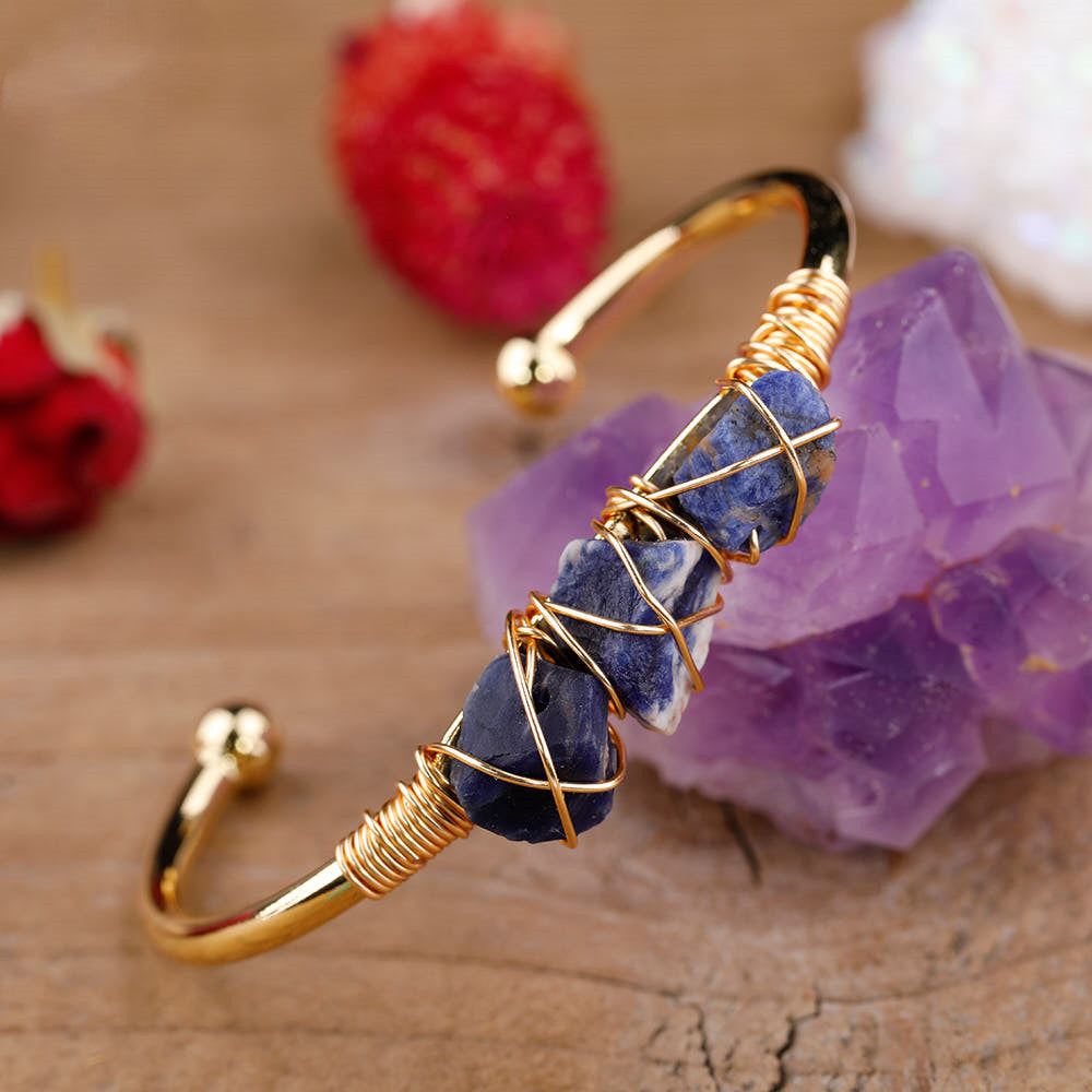 Ladies Stone Bead Amethyst Bracelet - Mindful Transformation