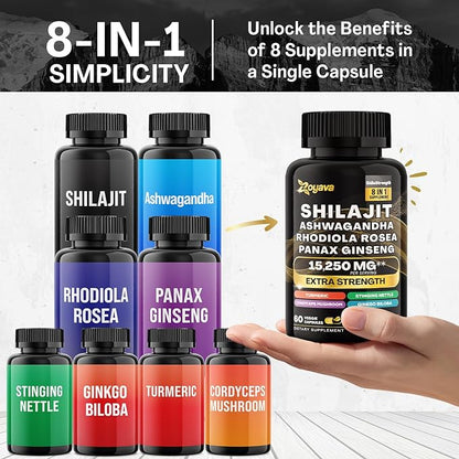 Shilajit Pure Himalayan 9000MG, Energy Booster