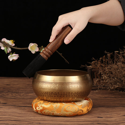 Handmade Buddha Sound Bowl Ring Pad - Mindful Transformation