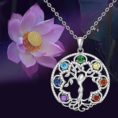 Hollowed-out Tree Of Life Micro Rhinestone Clavicle Chain - Mindful Transformation